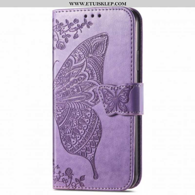 Etui Folio do Oppo A94 5G Pół Motyle